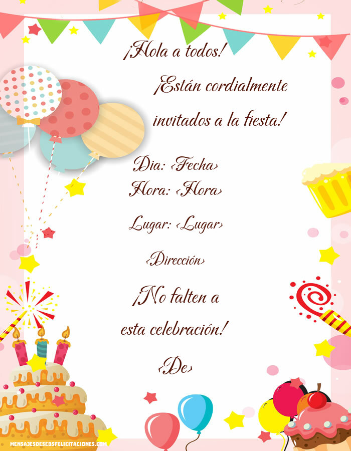 Invitación de fiesta sencilla y editable en línea | Personalizar invitaciones de cumpleaños