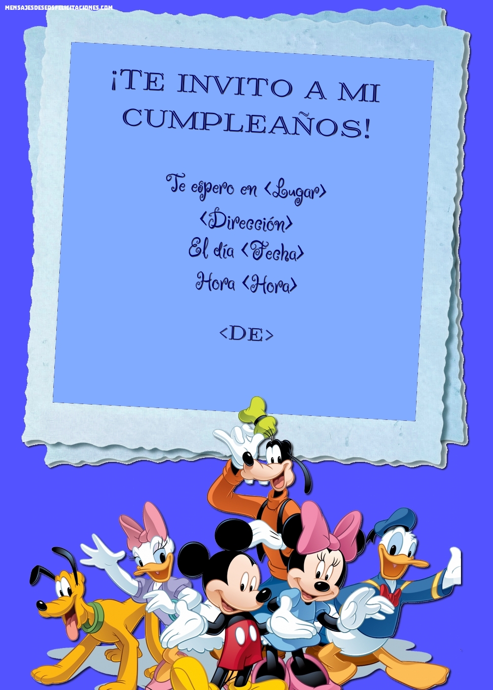 Invitación de héroes Disney | Personalizar invitaciones de cumpleaños para niños