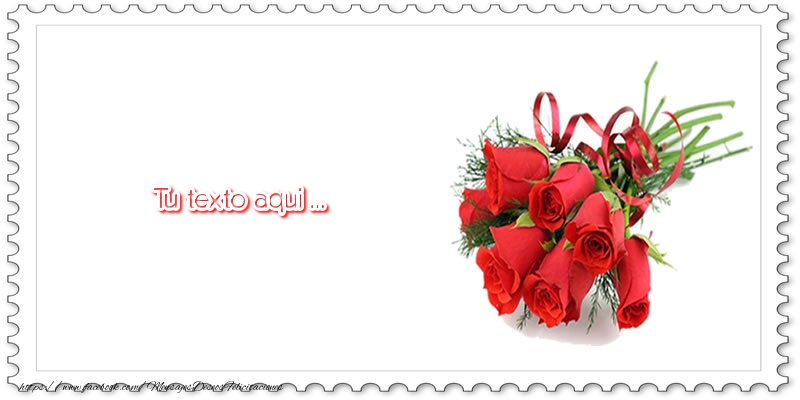 Personalizar tarjetas con texto de cumpleaños | Imagen con un ramo de hermosas rosas sobre fondo blanco