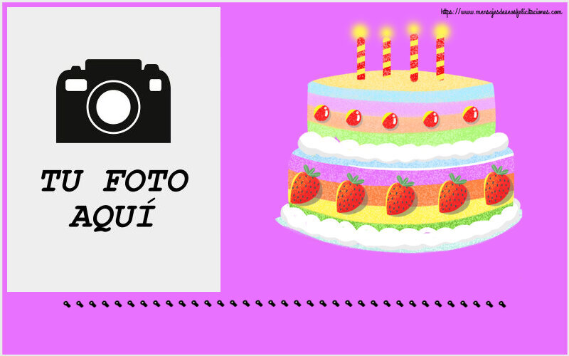 Personalizar tarjetas de cumpleaños | ... - Marco de foto