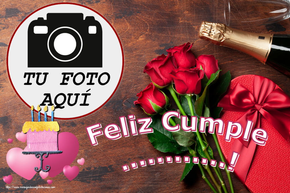 Personalizar tarjetas de cumpleaños | Feliz Cumple ...! - Marco de foto