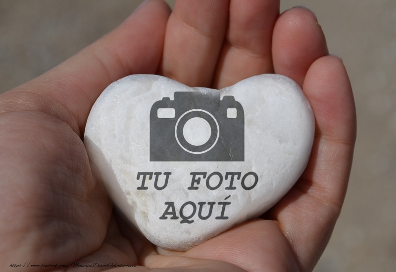 Personalizar imagen con fotos | Marco de la foto en forma de corazón