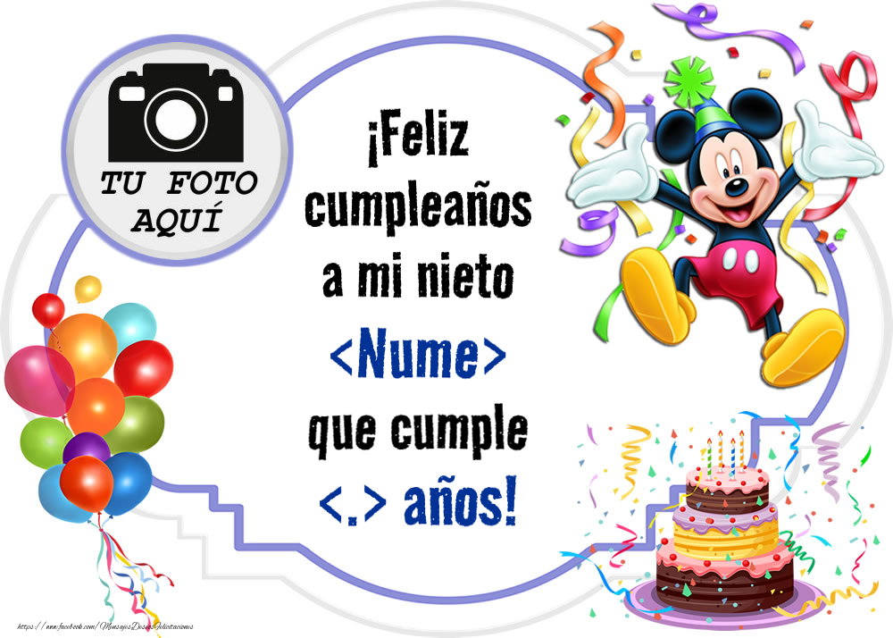 Tarjetas De Cumpleaños Para Mi Nieto Con El Nombre