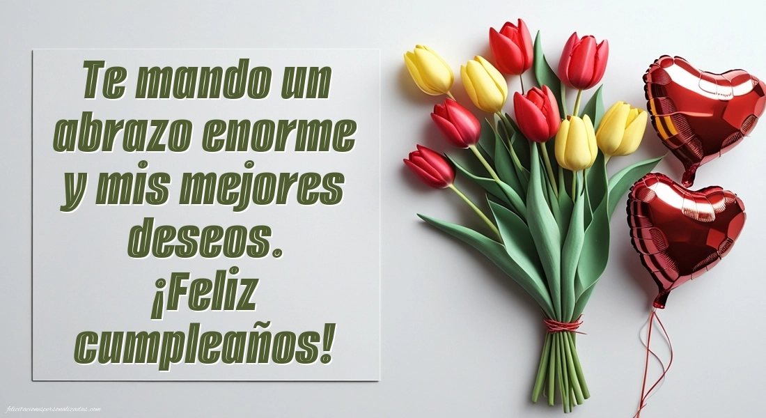 Imágenes con Frases de Feliz Cumpleaños Madrina: Flores y corazones