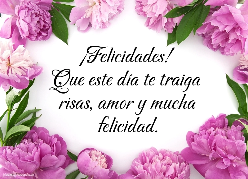 Imágenes con Frases de Feliz Cumpleaños Nieta: Flores