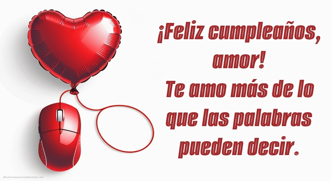 Imágenes con Frases de Feliz Cumpleaños Novia: Corazones