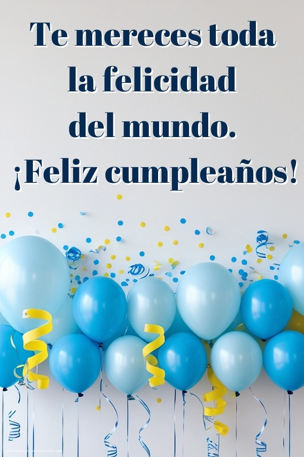 Imágenes con Frases de Feliz Cumpleaños Papá: Globos