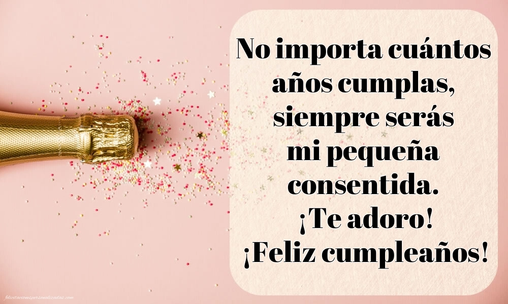 Imágenes con Frases de Feliz Cumpleaños Sobrina: Champán y confeti