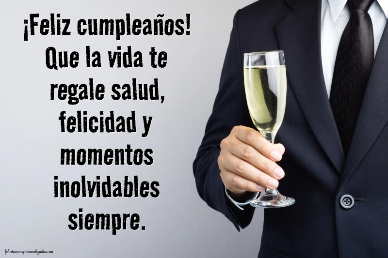 Imágenes con Frases de Feliz Cumpleaños Tio: Champán