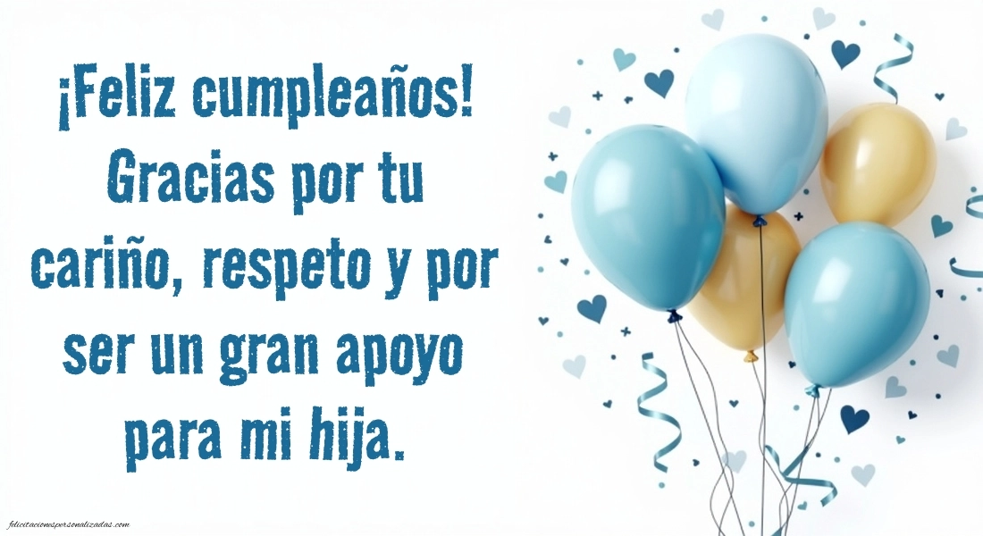 Imágenes con Frases de Feliz Cumpleaños Yerno: Globos