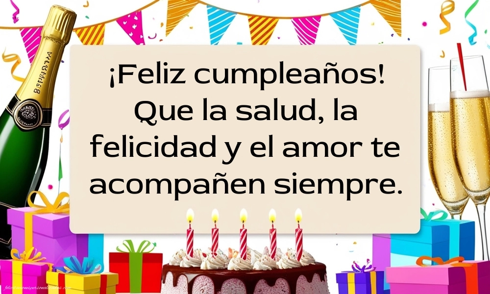 Imágenes de Cumpleaños: Champán y tarta