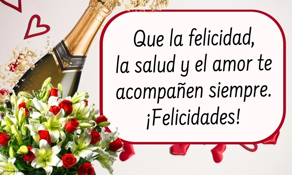 Imágenes con frases de cumpleaños: Flores