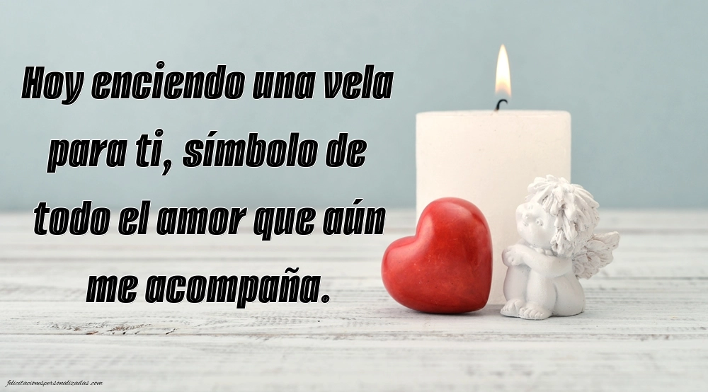 Imágenes de Feliz Cumpleaños hasta el Cielo Abuela: Flores y Velas (Conmemoración)