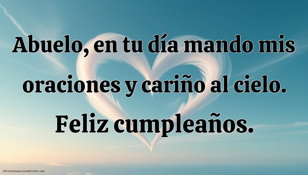 Imágenes de Feliz Cumpleaños hasta el Cielo Abuelo: Flores y Velas (Conmemoración)