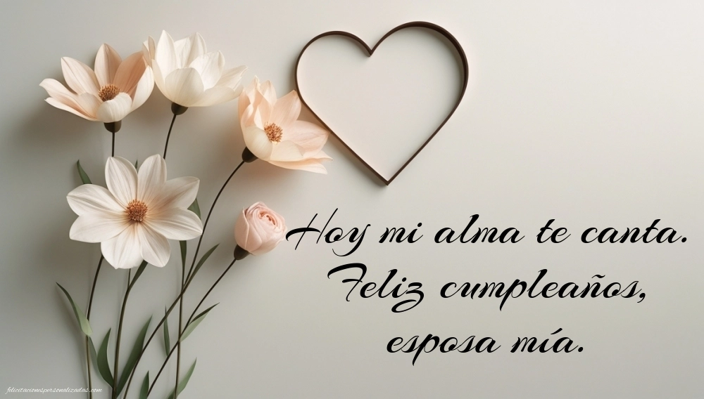 Imágenes de Feliz Cumpleaños hasta el Cielo Esposa: Flores y Velas (Conmemoración)