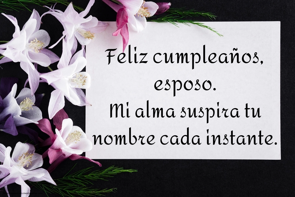 Imágenes de Feliz Cumpleaños hasta el Cielo Esposo: Flores y Velas (Conmemoración)