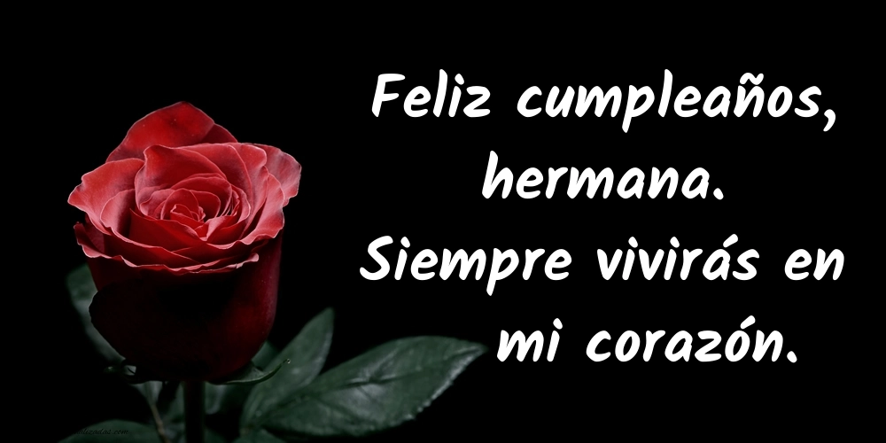 Imágenes de Feliz Cumpleaños hasta el Cielo Hermana: Flores y Velas (Conmemoración)