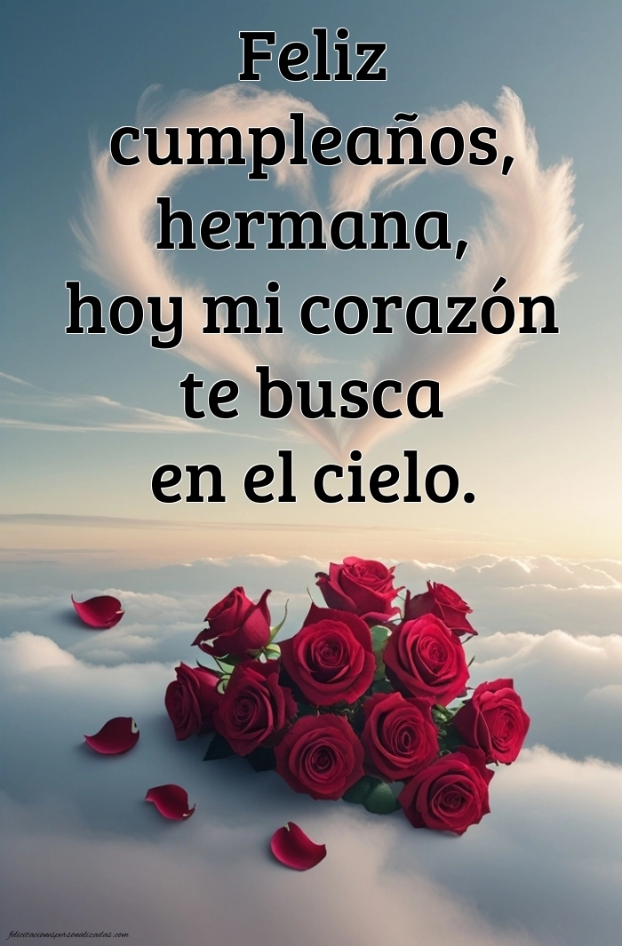 Imágenes de Feliz Cumpleaños hasta el Cielo Hermana: Flores y Velas (Conmemoración)