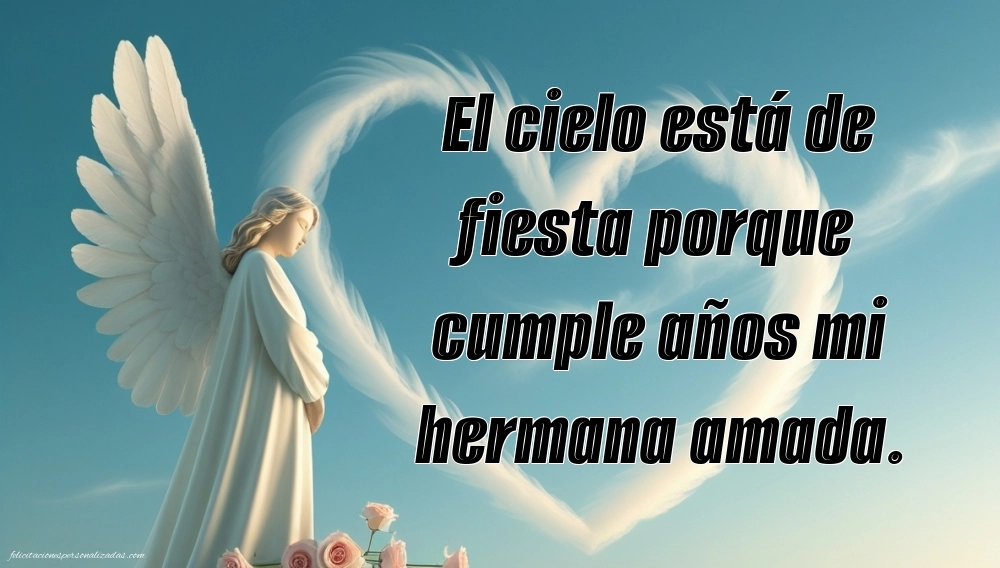 Imágenes de Feliz Cumpleaños hasta el Cielo Hermana: Flores y Velas (Conmemoración)