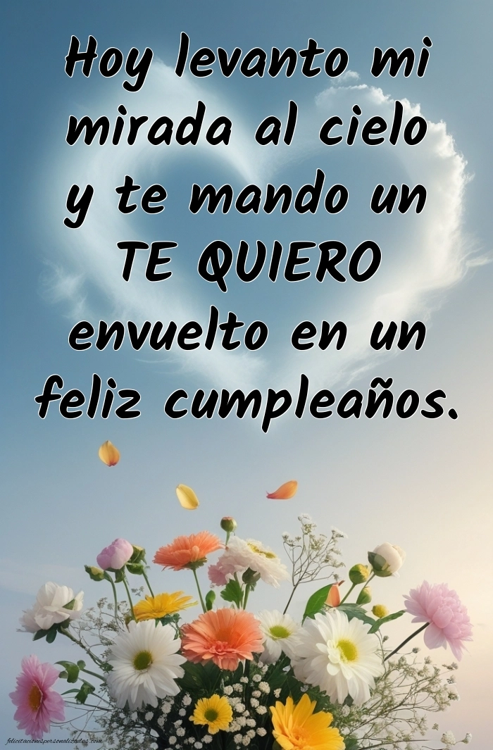 Imágenes de Feliz Cumpleaños hasta el Cielo Hermana: Flores y Velas (Conmemoración)