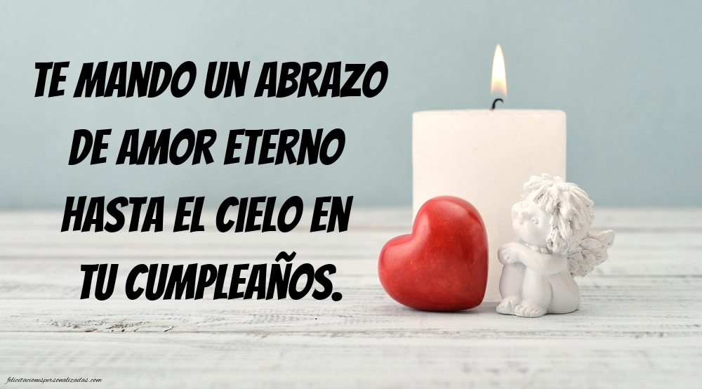 Imágenes de Feliz Cumpleaños hasta el Cielo Hermana: Flores y Velas (Conmemoración)