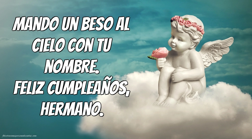 Imágenes de Feliz Cumpleaños hasta el Cielo Hermano: Flores y Velas (Conmemoración)