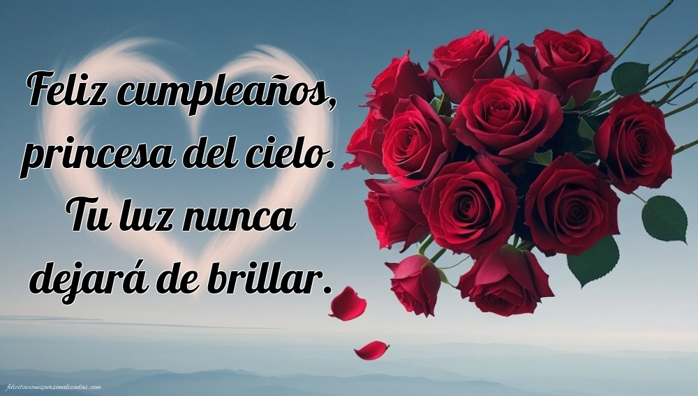 Imágenes de Feliz Cumpleaños hasta el Cielo Hija: Flores y Velas (Conmemoración)