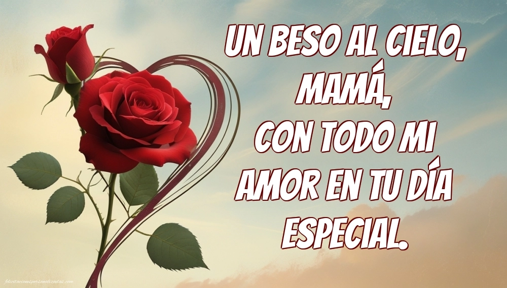 Imágenes de Feliz Cumpleaños hasta el Cielo Mamá: Flores y Velas (Conmemoración)