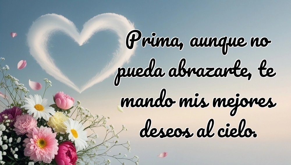Imágenes de Feliz Cumpleaños hasta el Cielo Prima: Flores y Velas (Conmemoración)