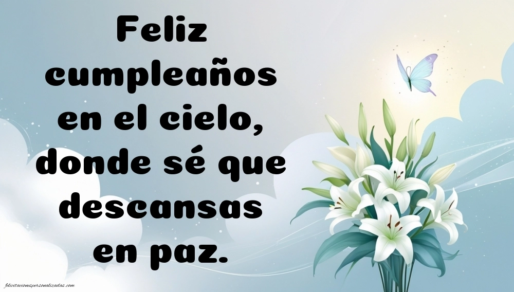 Imágenes de Feliz Cumpleaños hasta el Cielo Primo: Flores y Velas (Conmemoración)