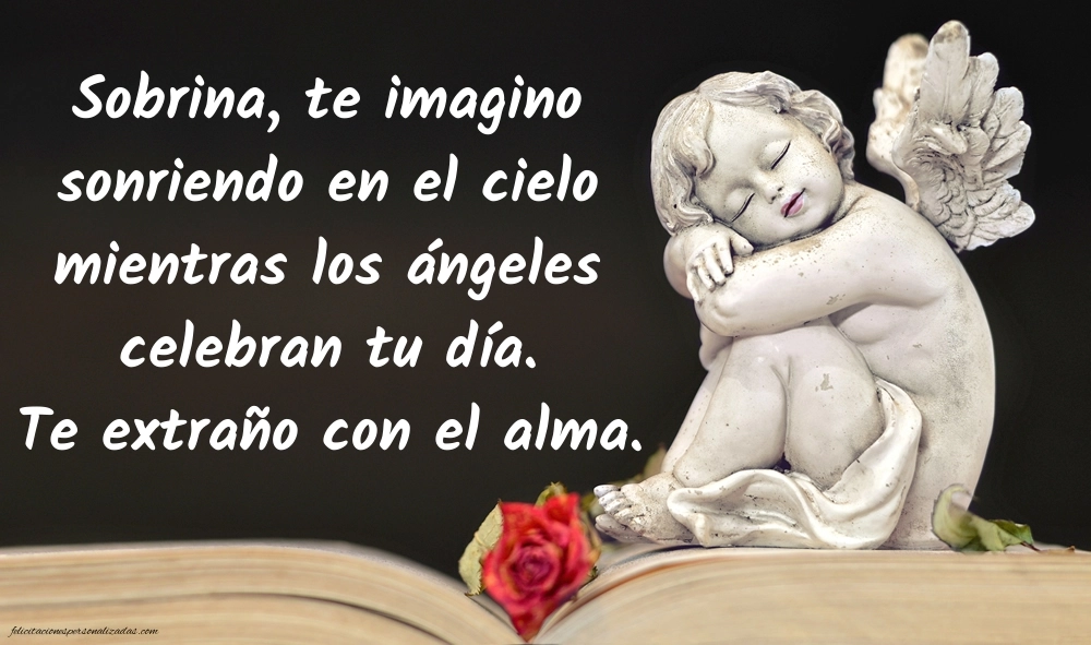 Imágenes de Feliz Cumpleaños hasta el Cielo Sobrina: Flores y Velas (Conmemoración)