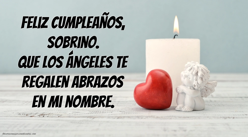 Imágenes de Feliz Cumpleaños hasta el Cielo Sobrino: Flores y Velas (Conmemoración)