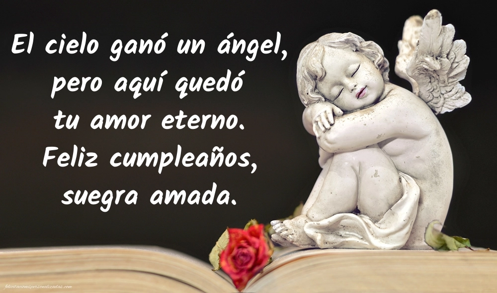 Imágenes de Feliz Cumpleaños hasta el Cielo Suegra: Flores y Velas (Conmemoración)