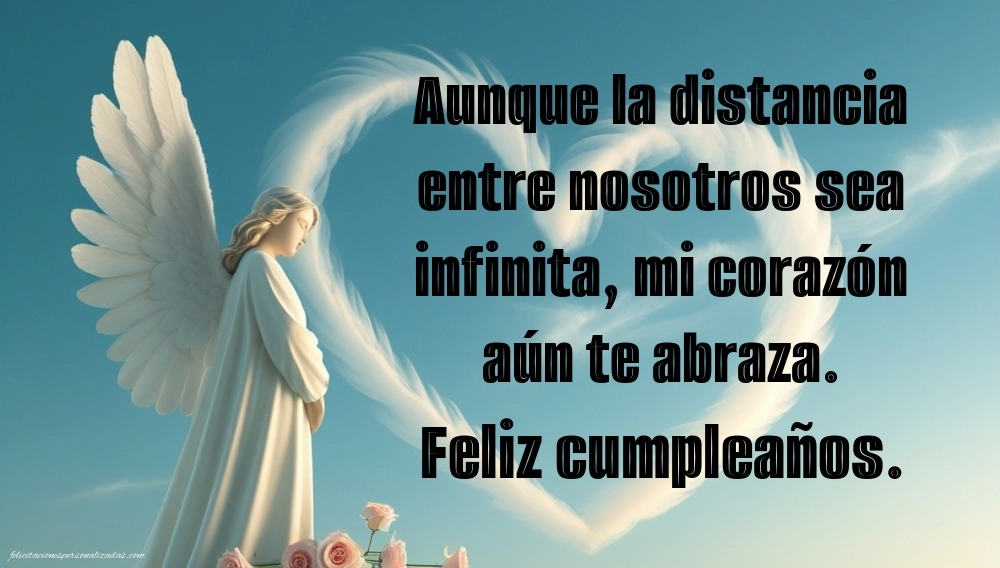 Imágenes de Feliz Cumpleaños hasta el Cielo Suegra: Flores y Velas (Conmemoración)