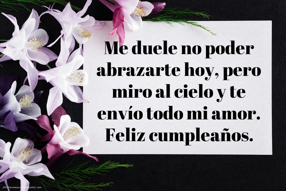 Imágenes de Feliz Cumpleaños hasta el Cielo Suegra: Flores y Velas (Conmemoración)