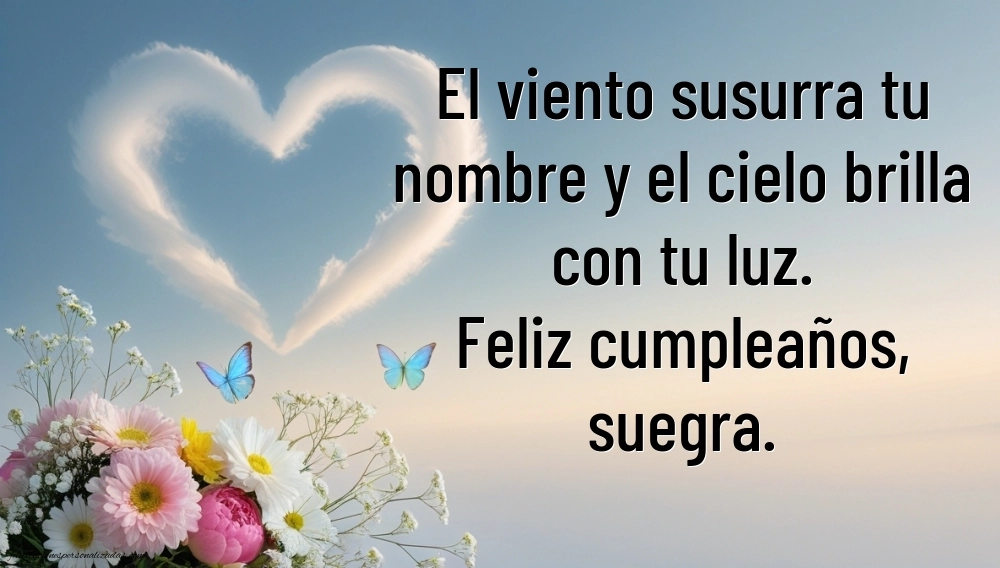 Imágenes de Feliz Cumpleaños hasta el Cielo Suegra: Flores y Velas (Conmemoración)