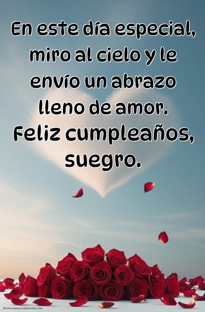 Imágenes de Feliz Cumpleaños hasta el Cielo Suegro: Flores y Velas (Conmemoración)