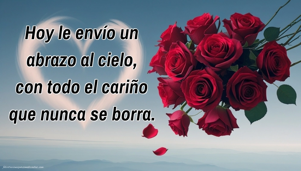 Imágenes de Feliz Cumpleaños hasta el Cielo Suegro: Flores y Velas (Conmemoración)