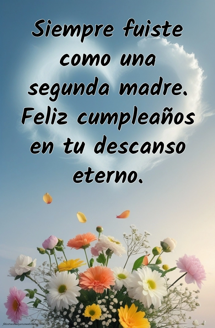 Imágenes de Feliz Cumpleaños hasta el Cielo Tia: Flores y Velas (Conmemoración)