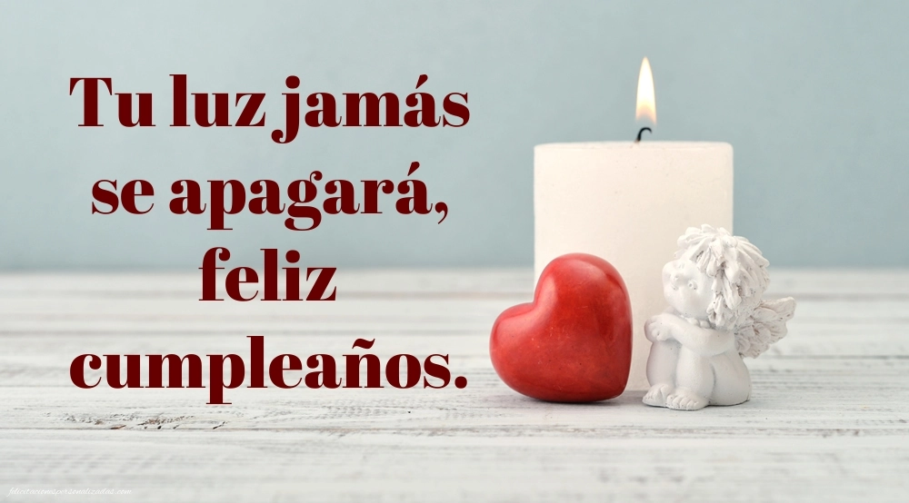 Imágenes de Feliz Cumpleaños hasta el Cielo Tia: Flores y Velas (Conmemoración)