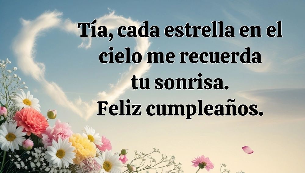 Imágenes de Feliz Cumpleaños hasta el Cielo Tia: Flores y Velas (Conmemoración)