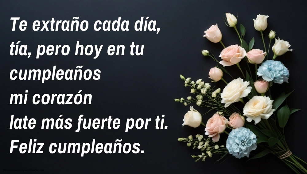 Imágenes de Feliz Cumpleaños hasta el Cielo Tia: Flores y Velas (Conmemoración)