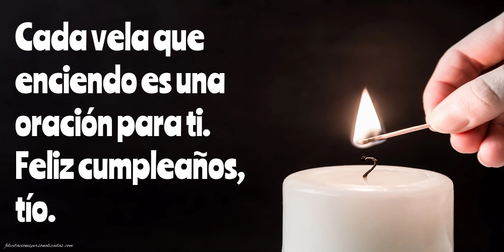Imágenes de Feliz Cumpleaños hasta el Cielo Tio: Velas y flores conmemorativas